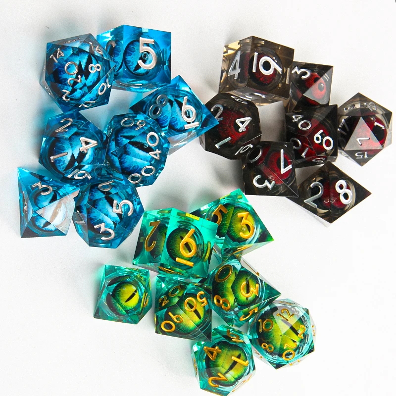 DND Dice Set D20 D12 D10 D8 D6 D4 Role Playing RPG