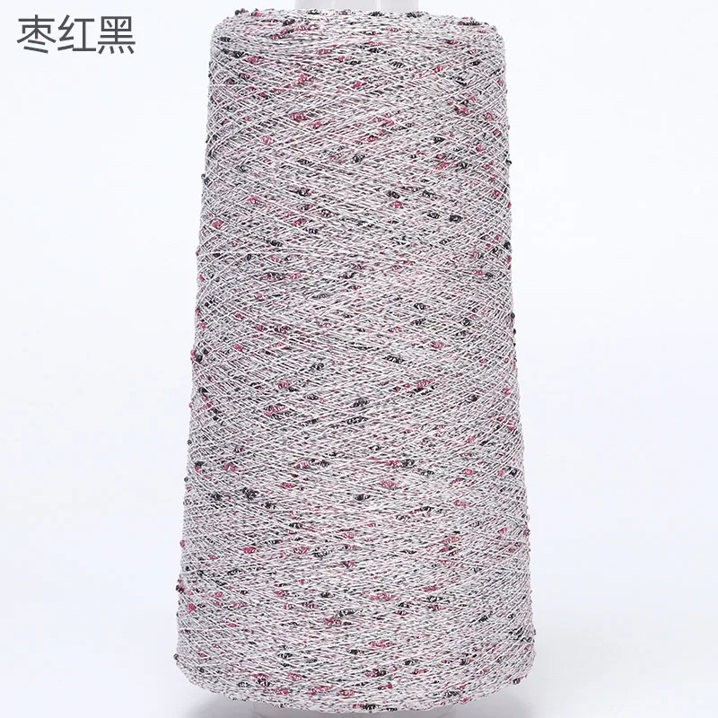 Luxurious Beaded Silk Yarn with Gold and Silver Accents for Crafting and DIY Projects, 250g