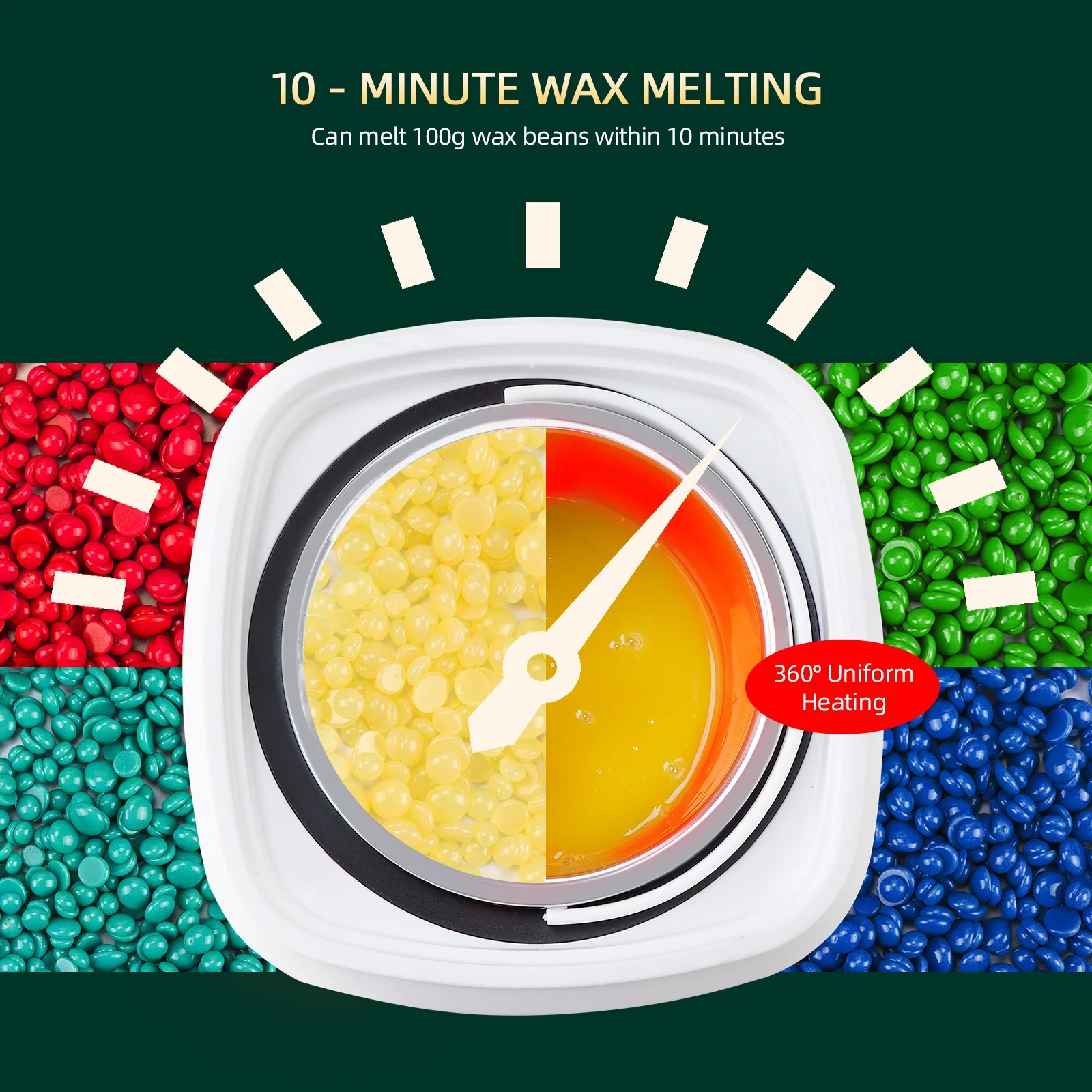 Wax Warmer for Hair Removal Depilatory Epilator Wax-melt Waxing Kit Paraffin Heater Wax Beans Bead Heating Machine 2