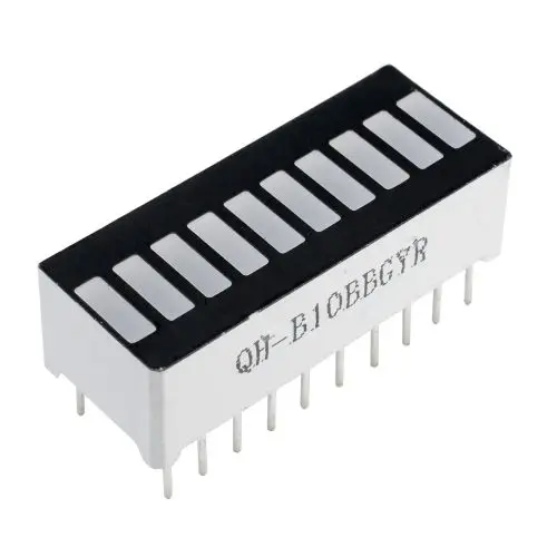 1/5 PCS 10 세그먼트 LED 디스플레이 라이트 스트립 4 색 발광 스트립 LED 모듈 Arduino 용 다색 막대 그래프 10 막대 그래프