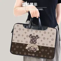 Sac pour ordinateur portable ours violent Double face sac de banlieue 16 pouces pour Apple Macbook 15 coque d'ordinateur Macbook Air 13 étui sacs à main pour ordinateur portable 2