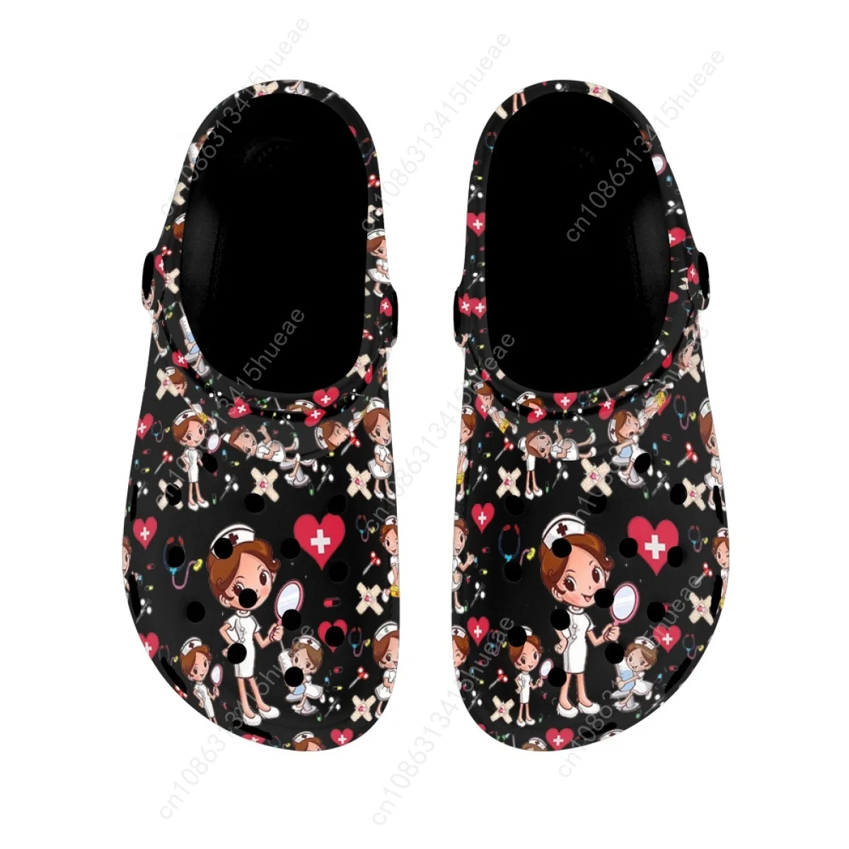 NURSE Design Summer Beach Sandals Non-slip Breathable Home Bathroom Shower Slippers Nursing Adult Casual Flat Slides Female 2023