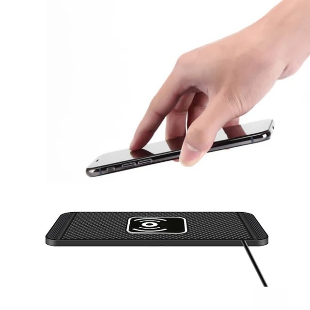 Drahtlose Auto Ladegerät Silikon Non-Slip Lade Pad für iPhone 14 13 Samsung  15W Schnelle Telefon Drahtlose Ladegerät ladestation Dock