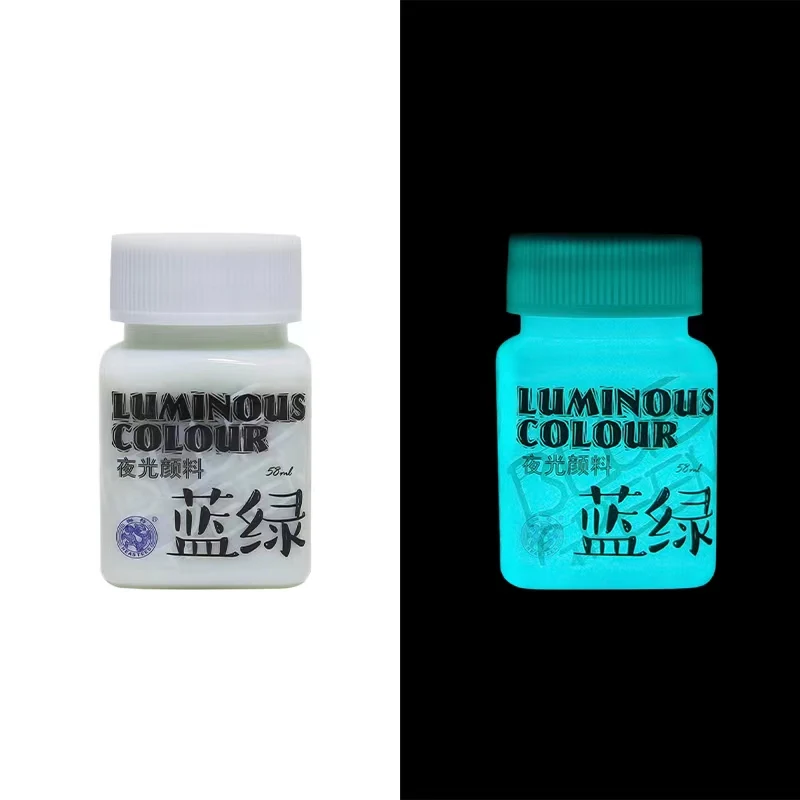 Vibrant Glow-in-the-Dark Acrylic Paint - 58ML Waterproof