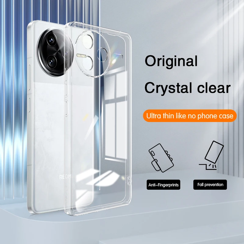 Crystal Clear Ultra-Thin Soft Silicone Phone Case - Simple and Sleek Design