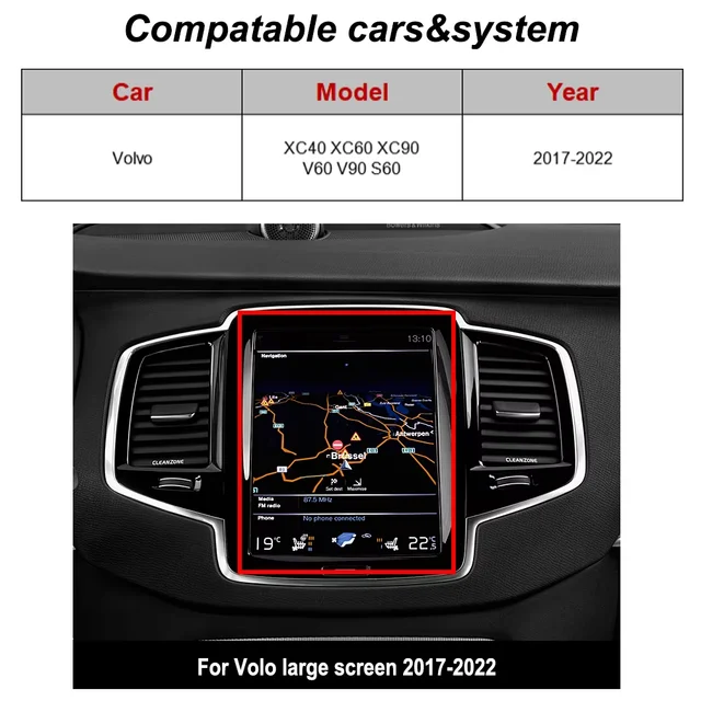 Wireless CarPlay Android Auto Decoder For Volvo V60 V90 S60 XC40 XC60 XC90 S60 2018-2022 With BT Mirror Link Airplay Car Module 2