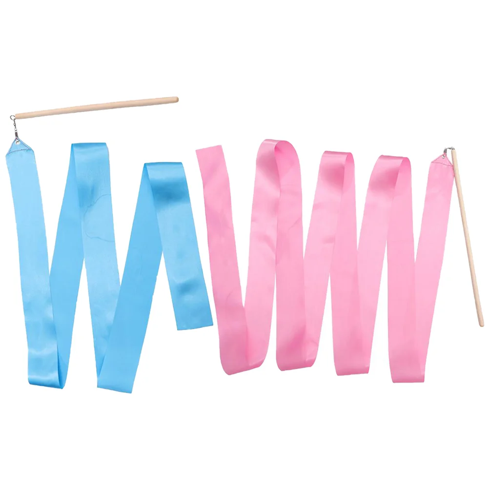 2 Pcs Dance Ribbon For Children Gymnastics Props Performing Ribbon Gymnastics Streamers Rhythmic