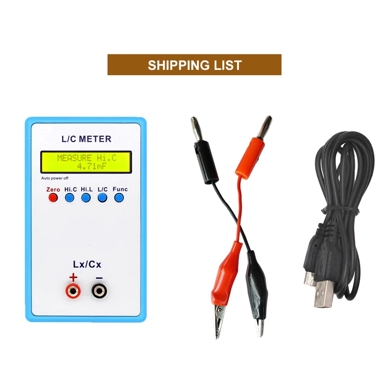 LC-200A LC-100A Digital LCD Capacitance Inductance Meter High Precision LCR Flexible Online Calibration Method LC200A LC100A 3