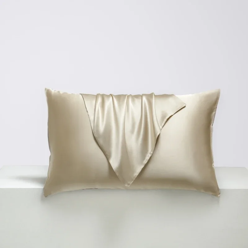 Luxurious Natural Silk Envelope Pillowcase - Comfortable High-Quality Bedding in Solid Color