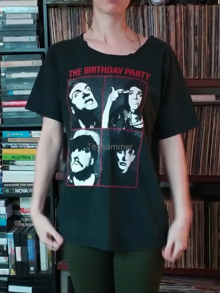 

Vintage 80'S The Birthday Party Shirt Nick Cave Bad Seeds L Cut Rare Punk