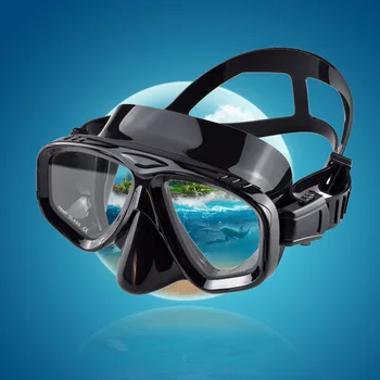 Sicicompetitivity-Masque de plongée sous-marine avec sangle réglable, lunettes de natation, jupe en silicone, verre du Guatemala, large vue, entraînement avec couverture en antarctique