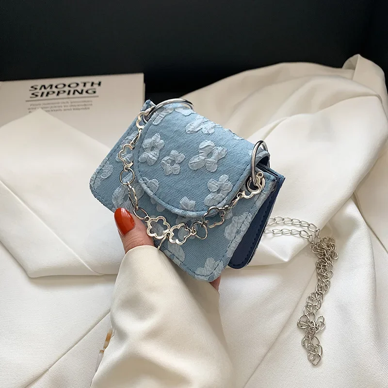 

Роскошные миниатюрные сумки через плечо для женщин 2022, однотонная маленькая сумка-мессенджер на плечо, повседневная женская сумка-кошелек на цепочке