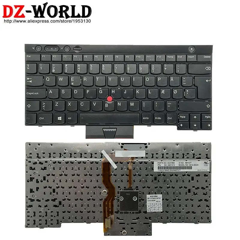 Dinamarquês se Sueco fi Teclado Finlandês para Lenovo Thinkpad T430 s T530 W530 X230 i L430 L530 Portátil 04x1341 04x1210 04x1324 dk - Imagem 4