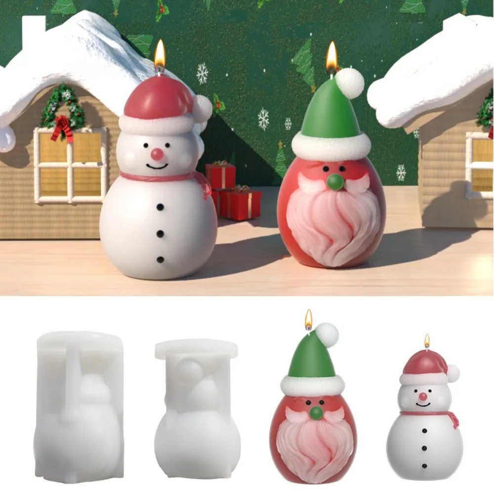 Mini stampo in silicone per pupazzo di neve di Natale, adatto