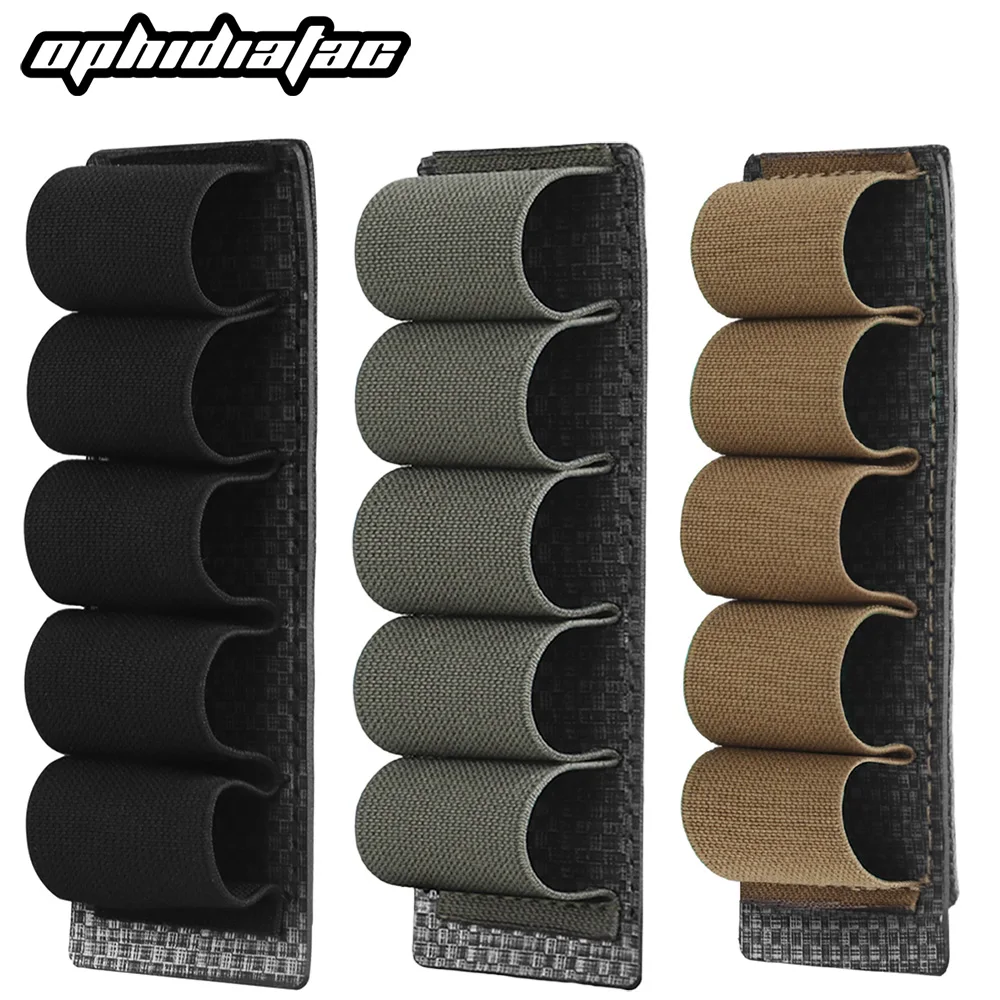 Ammo Pouch Ammunition Bag Molle Pouch OPHIDIAN Hunting 5 Rounds 12 Gauge Shotgun Ammo Bag Hanging Molle Militar Shotgun Stand Bullet Barrel Accessories