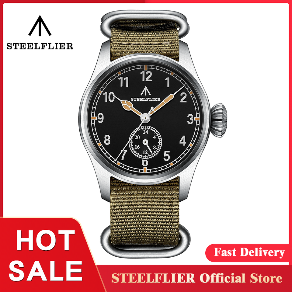 STEELFLIER Official SF746 Quartz Wristwatch VH60 Mute Movement 4 Pointers Swiss BGW9 C3 Luminous Fashion 200M Waterproof Watch