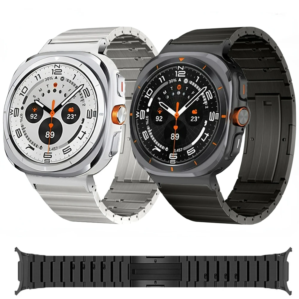 Titanium Strap for Samsung Galaxy Watch Ultra Band Quick-release Folding Buckle Bracelet Wristband for Galaxy Watch 7 Ultra 47MM watch buckle clasp watch band strap watch buckle