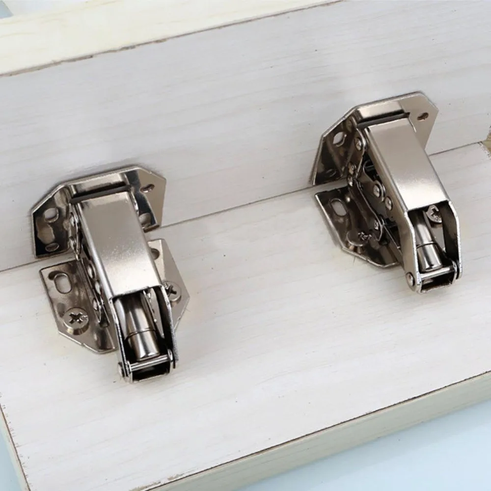 Cabinet Hinges 3 Inch No-Drilling Hole Bridge Shaped Spring Hinge Cupboard Door Hardware With Screw#288741 Practical 90 Degree stainless steel hinges,door hinges