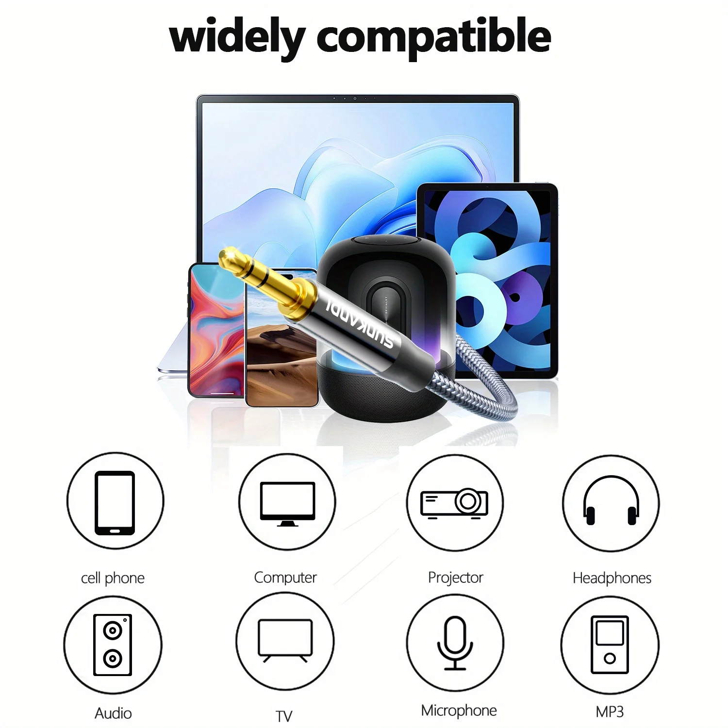 รูปสินค้า สายหูฟัง USB-C 3.5 มม. สเตอริโอคุณภาพสูง