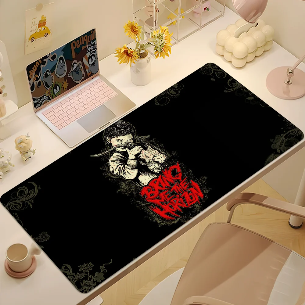 Rock Band B-Bring Me The H-Horizon Mouse Pad Gaming Accessories Protector Office Laptop Gamer Cabinet Non Slip 5