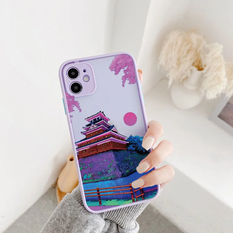Japanese Anime Painted House Scenery Matte Phone Case