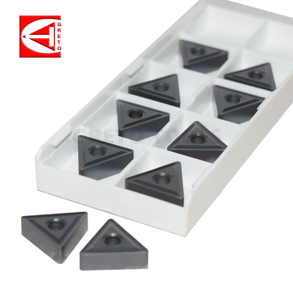 

GRETO TNMG160408-MS GT4202 GT4205 Cnc Tools Cutter Carbide Inserts Turning For Metal Cut TNMG 160404 MS