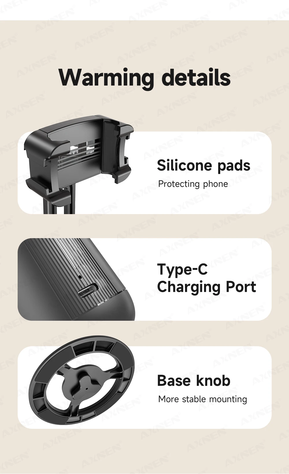 360°Rotating P05 AI Face Tracking Desktop Gimbal Stabilizer Intelligent Follow Shoot Gesture Control