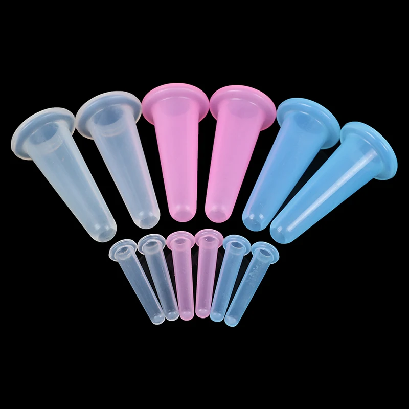 Massage Vacuum Cupping Set 4 Pcs Silicone Face Cuping Therapy Cup Anti Cellulite Body Massage Health Care vacuum cupping sets