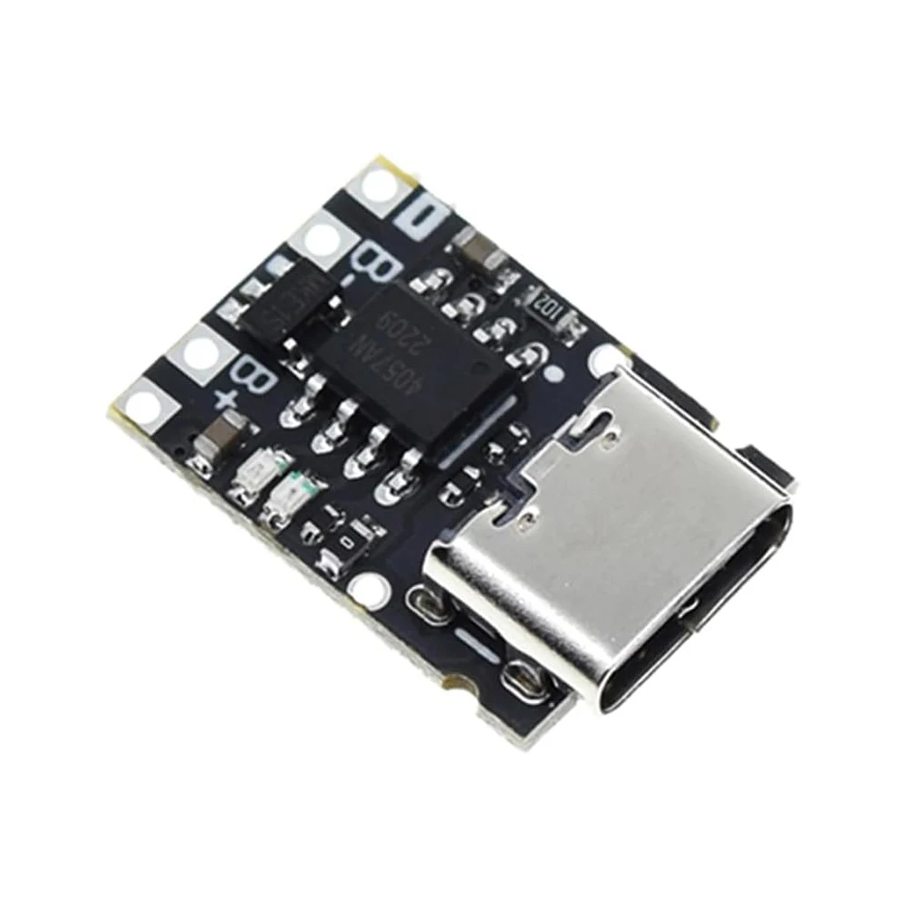 TP4057 1A 3.7V Lithium Battery Charging Board with Protection Type-C USB C Li-ion Battery Charging Board Over TP4056 5pcs