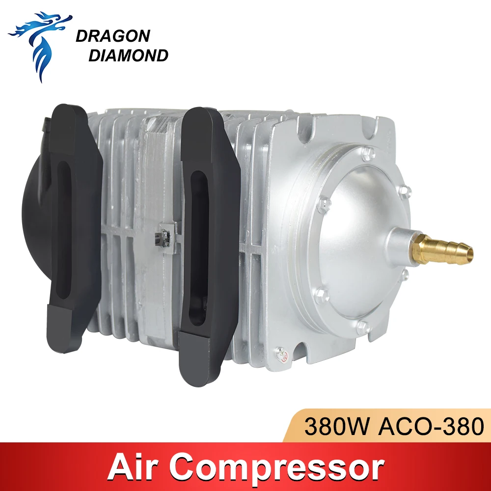 ACO-380 380W 공기 펌프 압축기 CO2 레이저 조각 절단기 용 전기 자기 레이저 공기 보조 220V