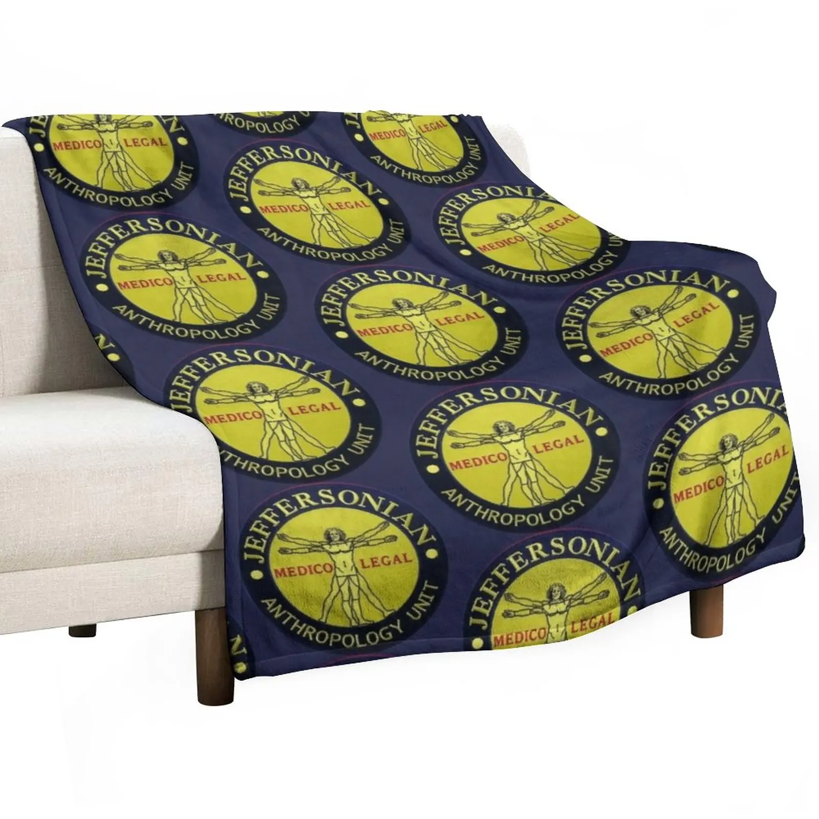 

Jeffersonian logo-Bones Throw Blanket Blankets Sofas Of Decoration blankets and blankets Blanket Sofa Tourist Blanket