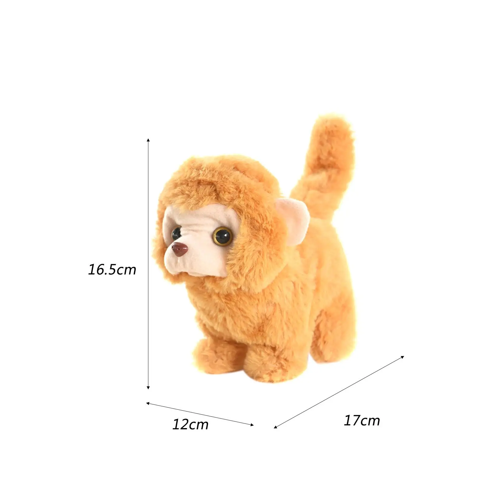 Walking Monkey Doll Soft Monkey Toy Stuffed Animal Cute with Sound Electric Plush Monkey Toy for Kids Holidays Birthday Gifts