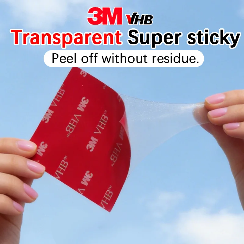 High-Viscosity Transparent Double-Sided Adhesive Tape - Seamless & Wall-Safe - Ideal for Automotive Decoration