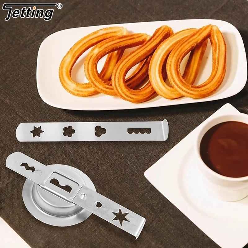 Cake Baking Tools Pastry Attachment Biscuit Attachment Stainless Steel With Connection Ring Biscuit Mould For Size 5 Meat Grinder 3Pcs/set