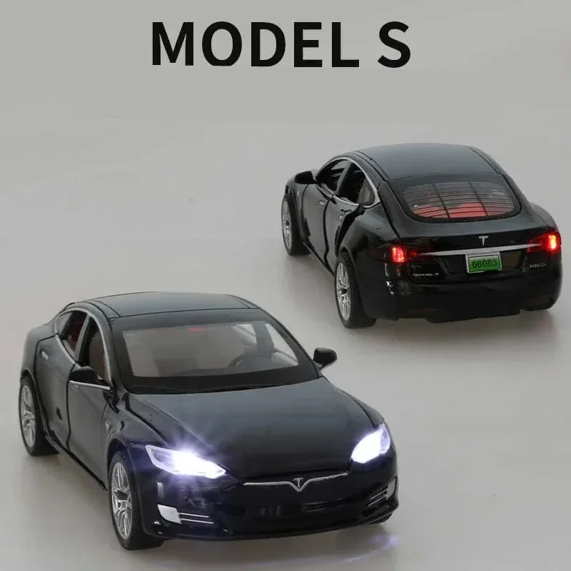 1:32 Tesla MODEL X  MODEL 3 MODEL S Alloy car models, toys, gifts, and ornaments 2