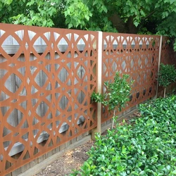 Garden supplies corten steel garden fencing metal fence for garden decoration