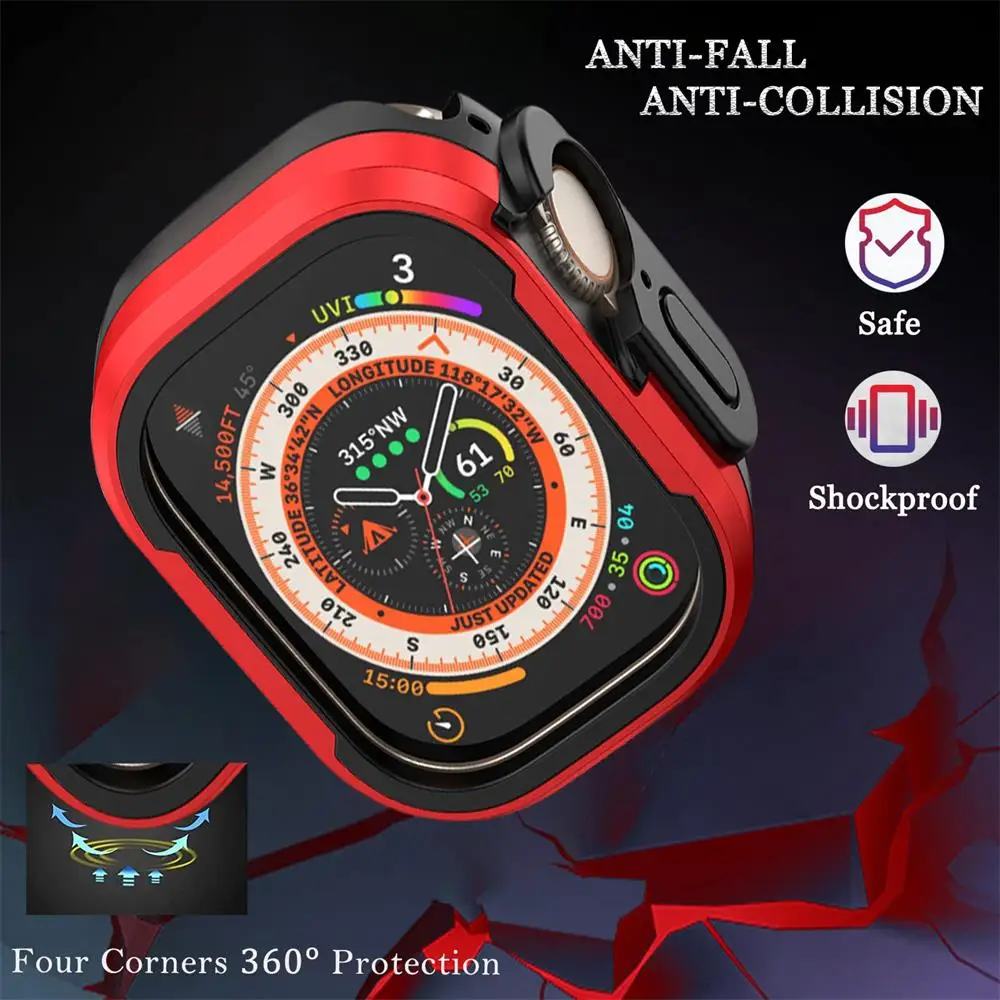  ġ Ʈ 2  ݼ ̽, 49mm ׼, ȣ TPU , ȭ iwatch ø 8 se 9, 45mm, 41mm, 44mm, 40mm Ŀ