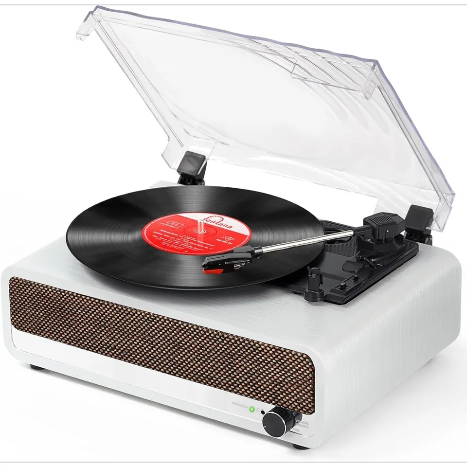 Vintage Portable Bluetooth Vinyl Record Player