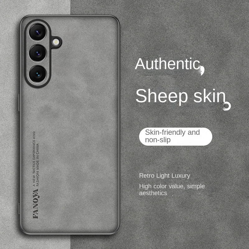 Premium PU Leather Matte Phone Case with Silicone Bumper