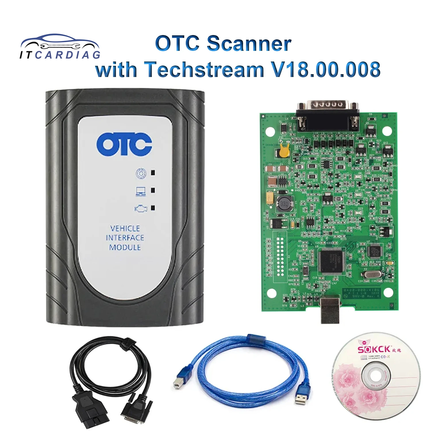 OTC GTS TIS3 Scanner with Techstream V18.00.008 for Toyota Auto