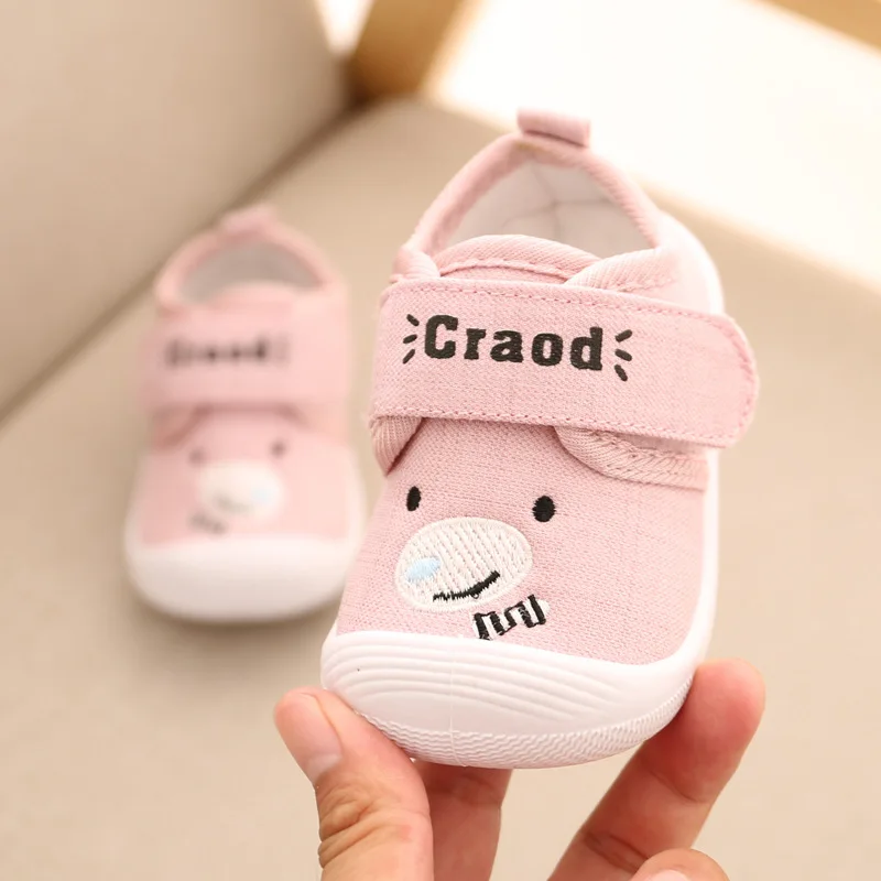 Baby Slippers Boy Accessories Girl Casual Toddler Kids Canvas Normal Barefoot First Shoes Children's Sneakers Newborn Toddler 1