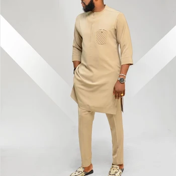 Alternative view of Ahmed Kaftan Set 3/4 Sleeves Shirt Tops and Pants