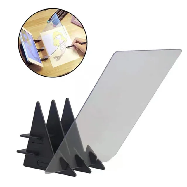 Kids Projection Drawing Copy Board Projector Painting Tracing Board Sketch Specular Reflection Dimming Bracket Montessori Toys 6