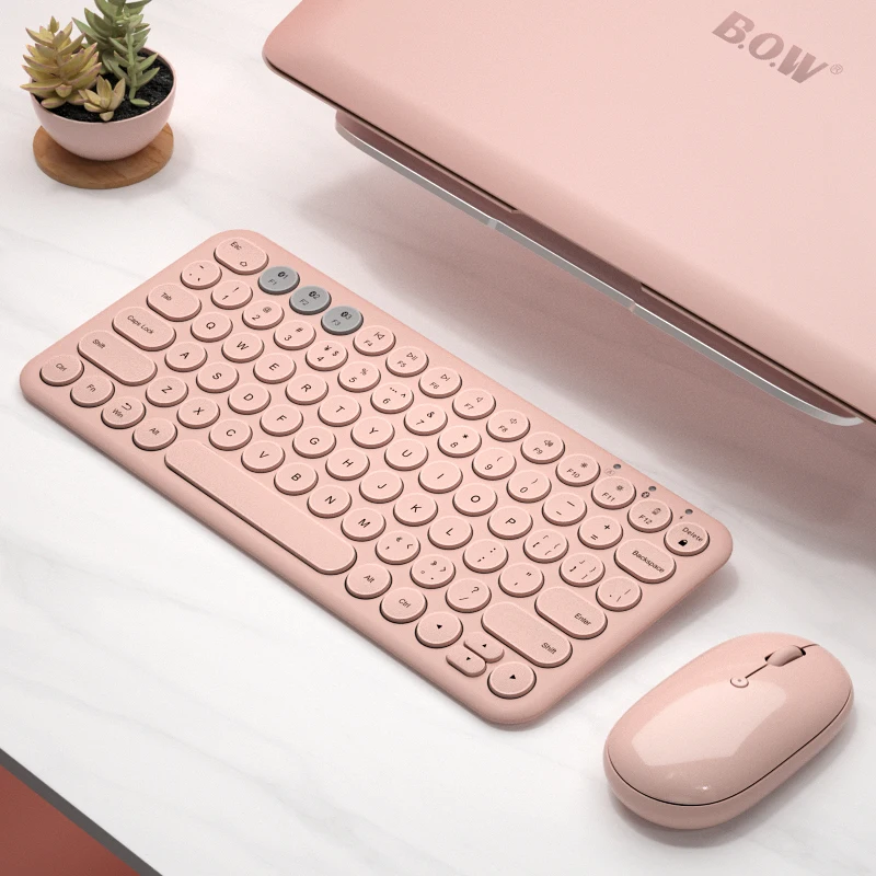 BOW Navigator Suitable for ipad Bluetooth keyboard Apple Android phone tablet universal portable rechargeable cute