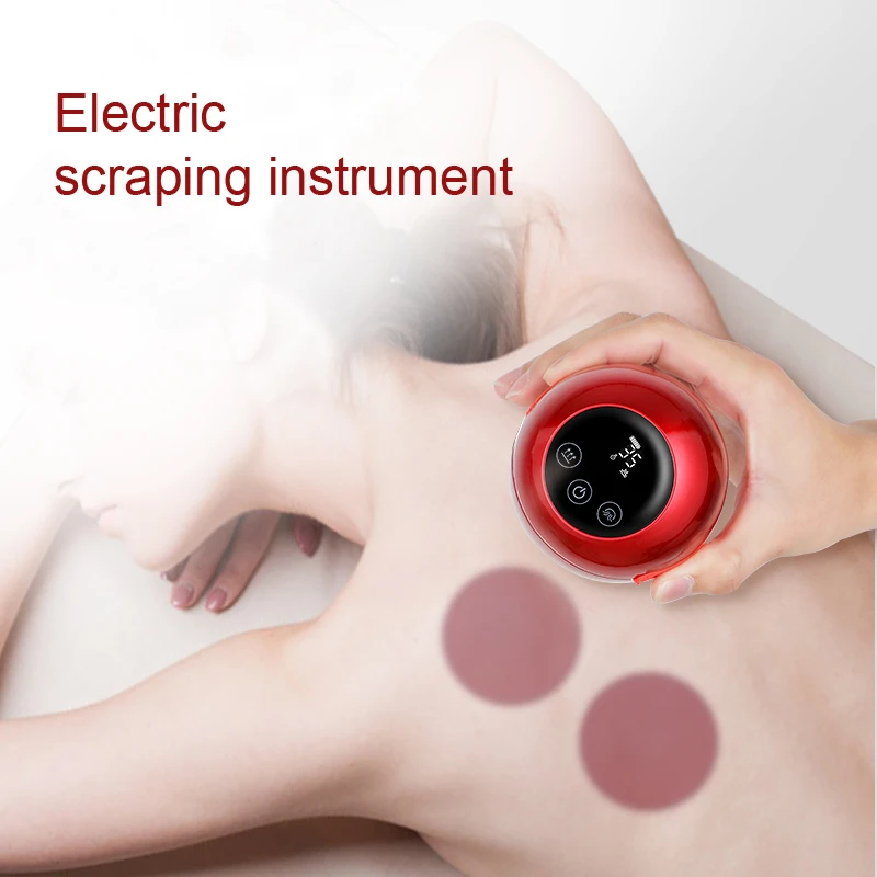 

Electronic Scraping Instrument 5-Speed Vacuum Suction Cupping Machine Red Light Hot Compress Dredge Meridians Remove Dampness