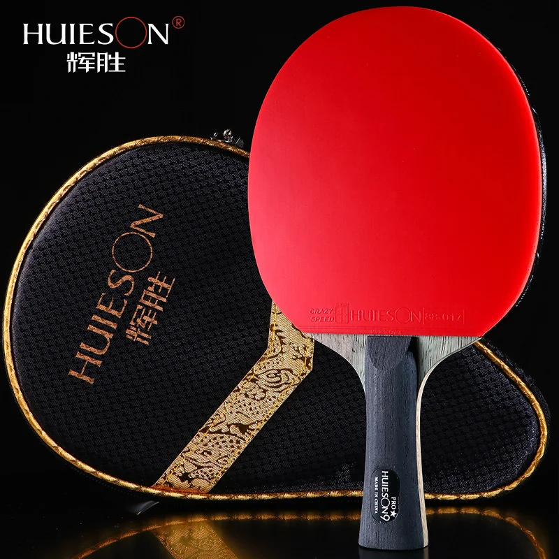Racchetta Da Ping Pong 5 Stelle Pro – Struttura 5 Strati, Gomma Offensiva ITTF, Velocità 9 / Spin 9