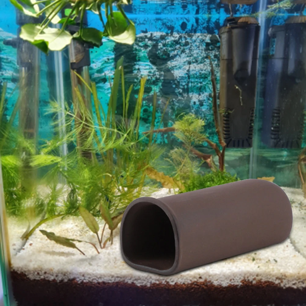 Shrimp Ceramic Nest Fish Tank Special Shaped Cave Ceramic Aquarium Crystal Shrimp House Ornamental Earthen Tube House Fish Tool
