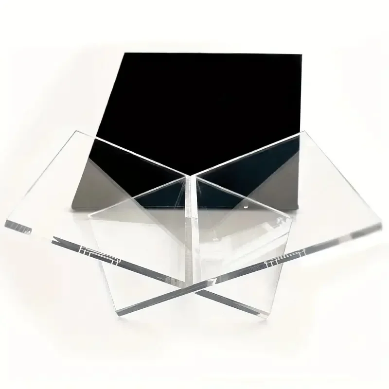 2개입 두꺼운 5MM 아크릴 책꽂이 투명하고 읽기/보기 편한 개방형 및 폐쇄형 책에 적합 홈 데코 정리함