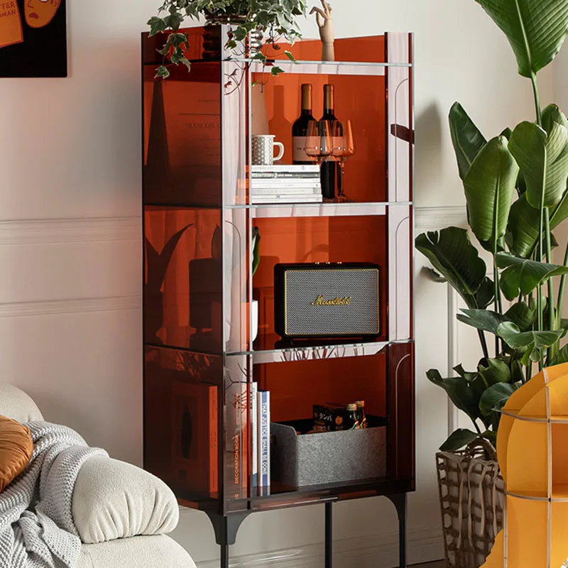 

Modern and Minimalist Storage Acrylic Living Room Beverage Rack Display Bedroom Bookshelf Cupboard Muebles Storage Furniture