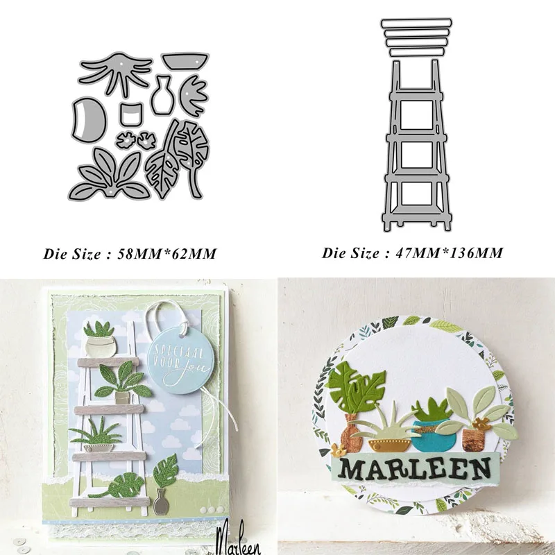 

Ladder Flowers and Plants New Cutting Dies Metal Cut Dies Stencils Scrapbooking Photo Album Decorative Embossing DIY Paper Cards